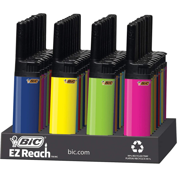 3105D BIC EZ Reach Lighter, Assorted Colors,