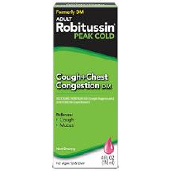 3216 Robtussin DM- Max Cough & Chest 4 oz (3/PK)