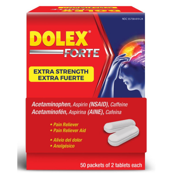 3416 PH Dolex Disp 50x2tabs Extra Strength (50/PK)