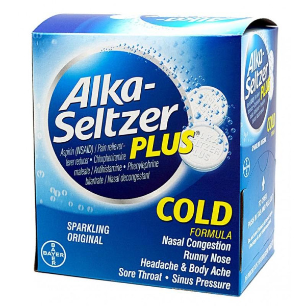 3430 Alka Seltezer Plus Cold 2ct Box 48CT