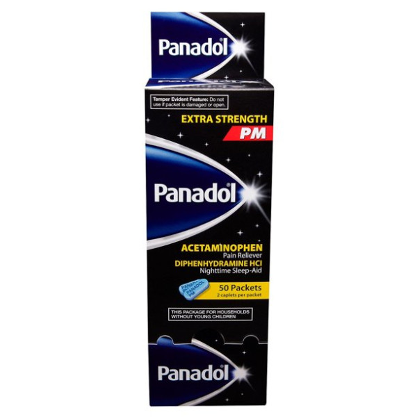 3451 Panadol EXTRA STRENGTH PM Box 2ct (50/PK)