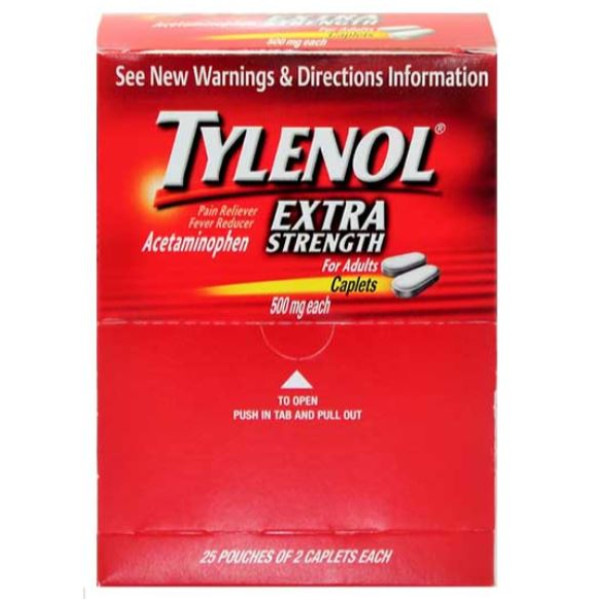 3460 Tylenol X-Strength Box (25/PK)