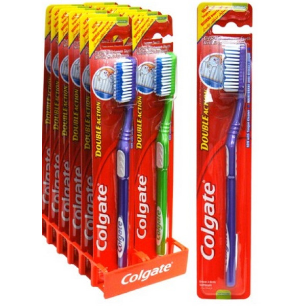 4071 Import Colgate Toothbrush Double Action (Doz 12 Units)