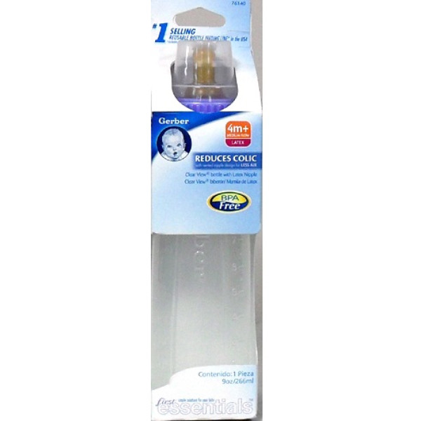 4121 Gerber Baby Bottle 9oz (6/PK)
