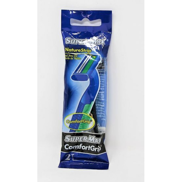 5021 Super Max Comfort Grip Razor, 2Pk Each
