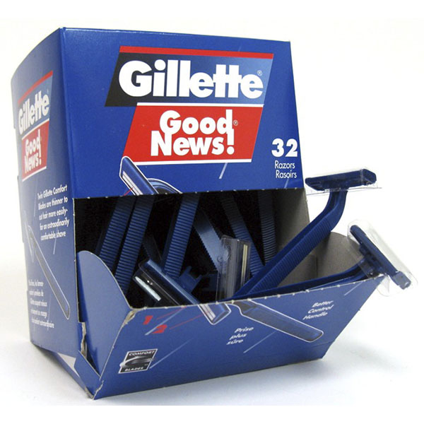 5026 GILLETTE RAZOR DISPOSABLE GOOD NEWS 1'S 30CT IMP.