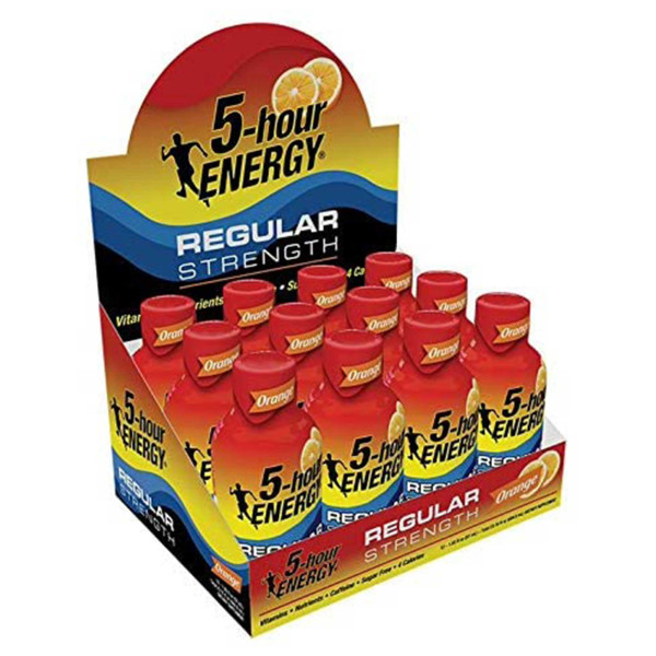 5H221 5-Hour Energy, Regular Strength, Orange (12 Count ,1.93 Ounce)