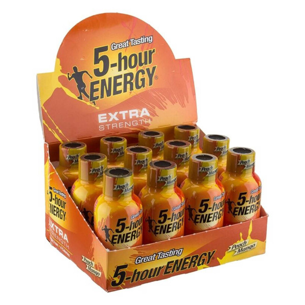 5H322 5-Hour Energy, Extra Strength, Peach Mango (12 Count ,1.93 Ounce)