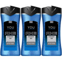 6025 Axe You Refreshed 168H Active Sport 3-in-1 Body Hair and Face Wash,400Ml 6PK