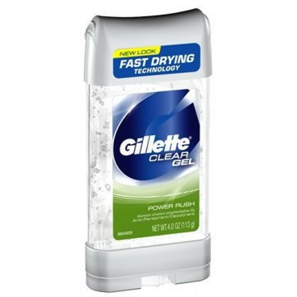 6086 Gillette Deo Gel Power Rush 3.8 oz (Doz 12 Units)