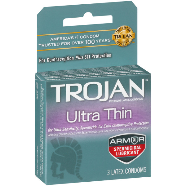 822620 Trojan 3's Ulra Thin Grey (6/PK)