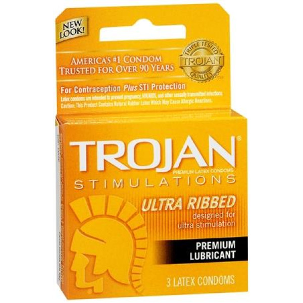 824050 Trojan 3's Rib Lub Brown (6/PK)