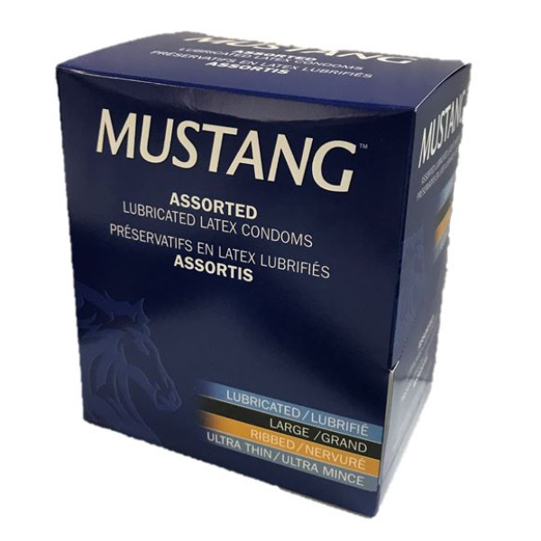 8282 Mustang Condoms Assorted 48 ct Box