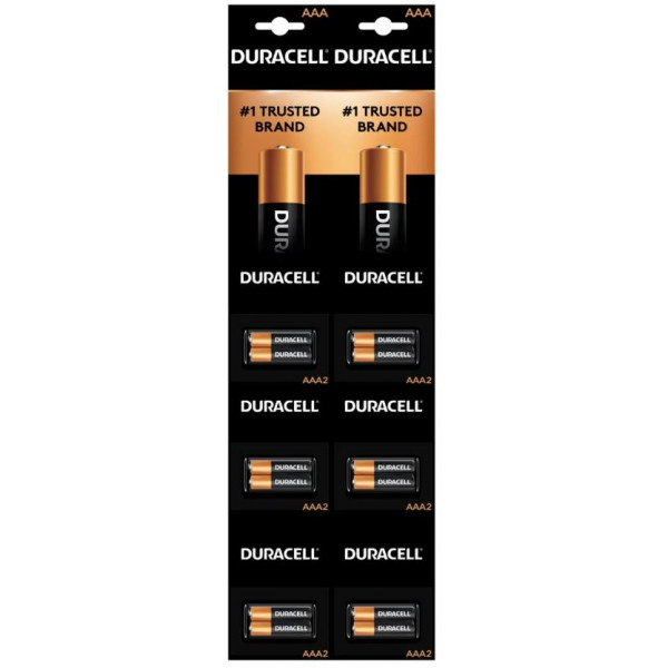 8420 Coppertop Duracell CARD Display AA-2 (6/PK)