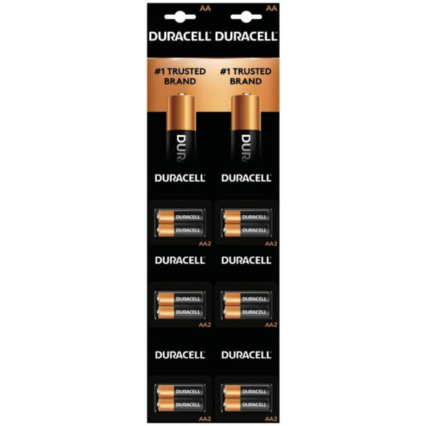 8421 Coppertop Duracell CARD Display AAA-2 (6/PK)