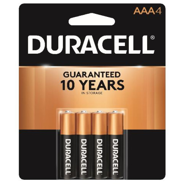 8453 Coppertop Duracell AAA-4 USA (18 Per Box)