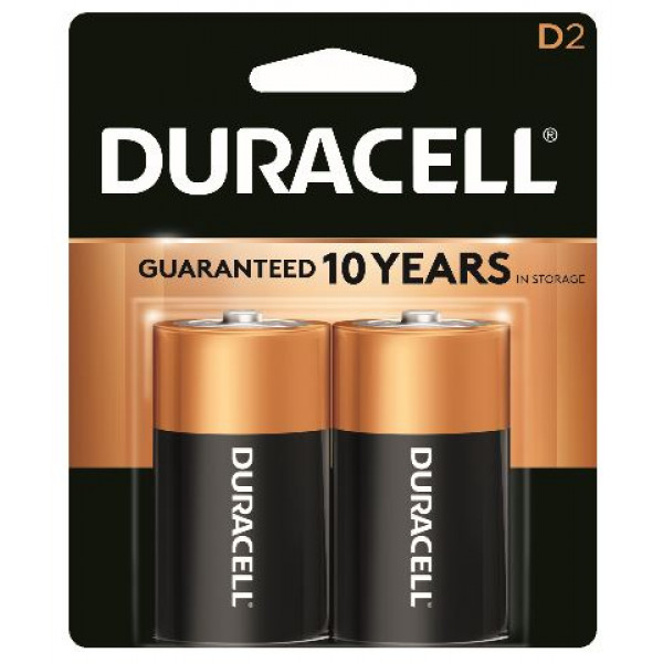 8456 Coppertop Duracell D-2 USA (6 Per Box)