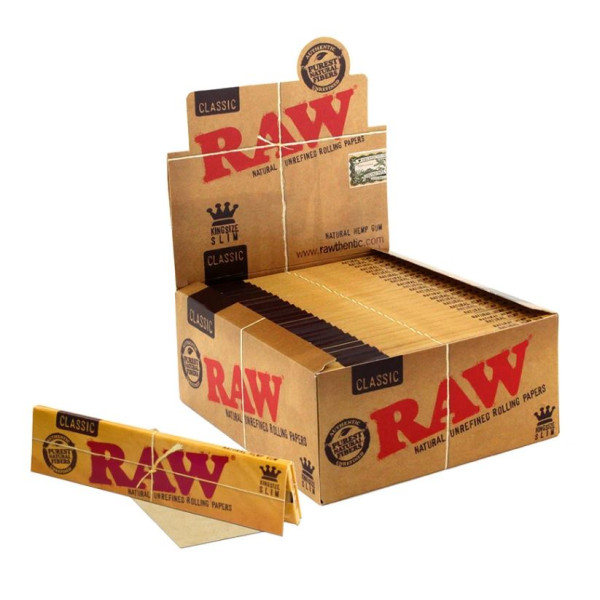 RAW-17422 RAW Classic Rolling Paper King Size Slim 50ct
