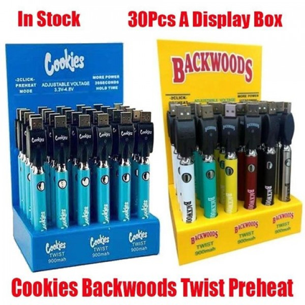 BATTERY Backwoods Cookies Battery 30CT Display Different Colors