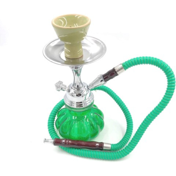 HOK30  Hookah Shisha Smoking Water Pipe Bong Glass Tobacco 1 Hose Bowl Set 