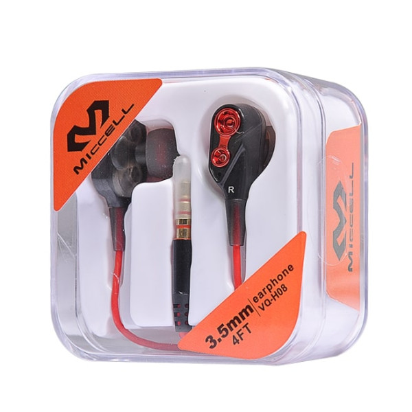 HS75 Miccell Earphone 4ft Cable [H08] Acrylic pack