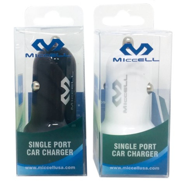 MC1347 Miccell Single Port Car Charger (VQ-C03) PVC Pack