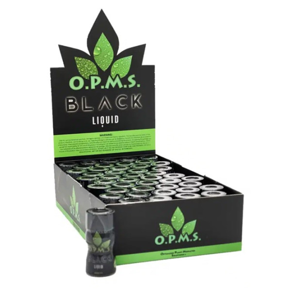 OPMS Black Liquid Kratom Extract Shot - 225mg Alkaloids Per Shot