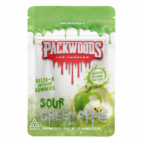 Packwoods 1000mg Delta-8 Gummy Bags (10ct Display)