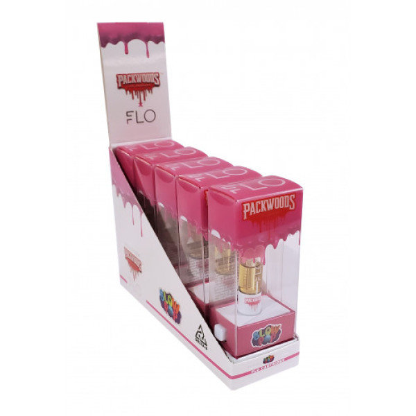 Packwoods x FLO 1100mg Delta 8 Cartridges (5ct Display)