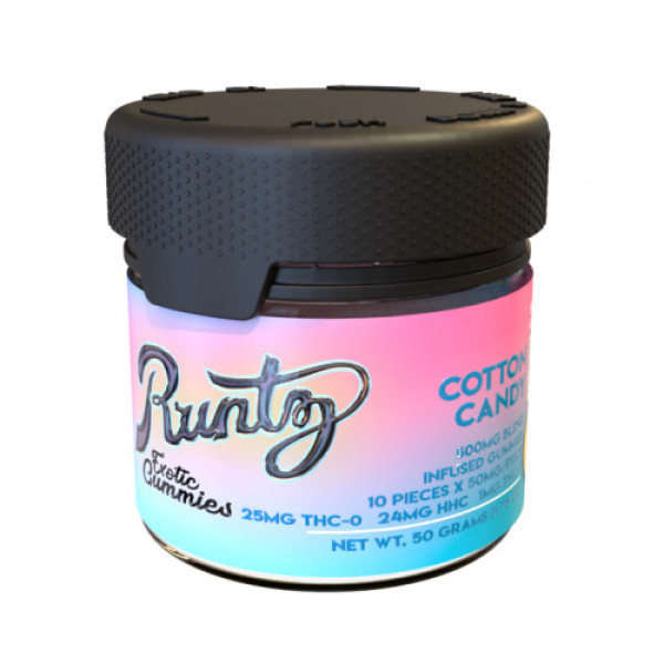 Packwoods x Runtz 500mg Exotic Gummy Jars (THC-O, HHC, THC-P Blend)