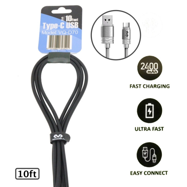 MC67 Miccell USB Data Cable 10ft [D70]