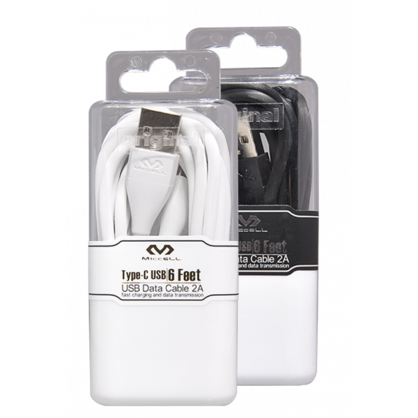 MC71 Miccell USB Data Cable 6ft [D03] Acrylic pack