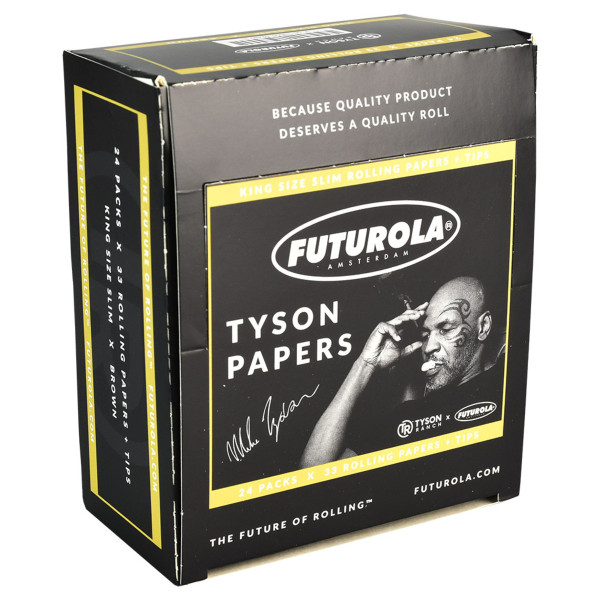 TYSON-02480 Futurola Tyson Ranch Papers King Size With Tips (24 Count Display