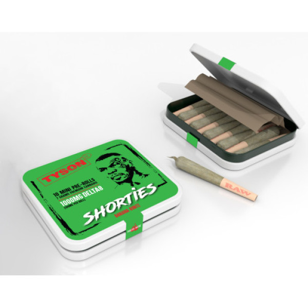 Tyson 2.0 Delta 8 Shorties Mini Pre-Rolls 10ct Display)