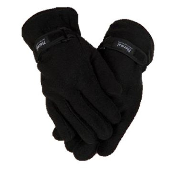 Winter Glove Black Fleece Glove 12's  (Doz 12 Units)