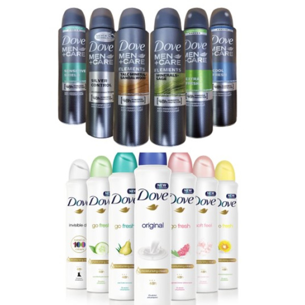 6055B Dove Body Spray MEN 150ml Extra Fresh 6PK