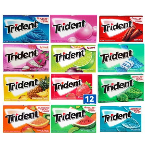 4931 Trident Chewing Gum 12ct