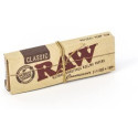 RAW-17611 RAW Classic Connoisseur 1¼ Rolling Paper w/Tips |24 Packs| 50 Papers and Tips Per Pack | Natural Unrefined Premium Paper